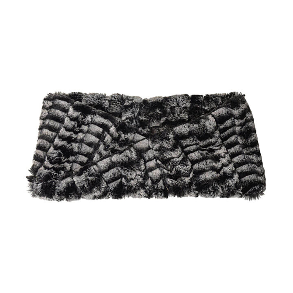 Pandemonium Faux Fur Headband Women's Clothing Black/White