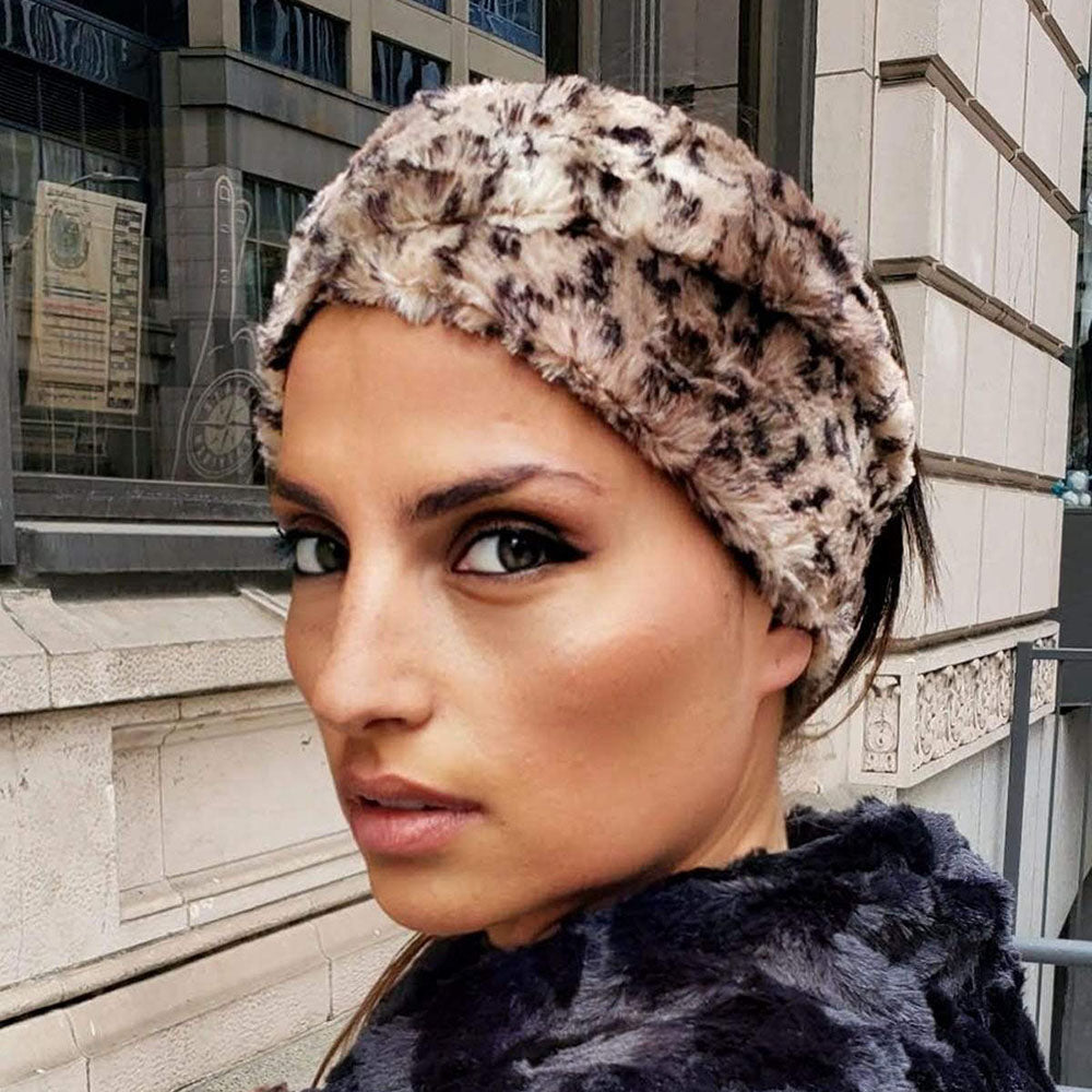 Pandemonium Faux Fur Headband Women's Clothing