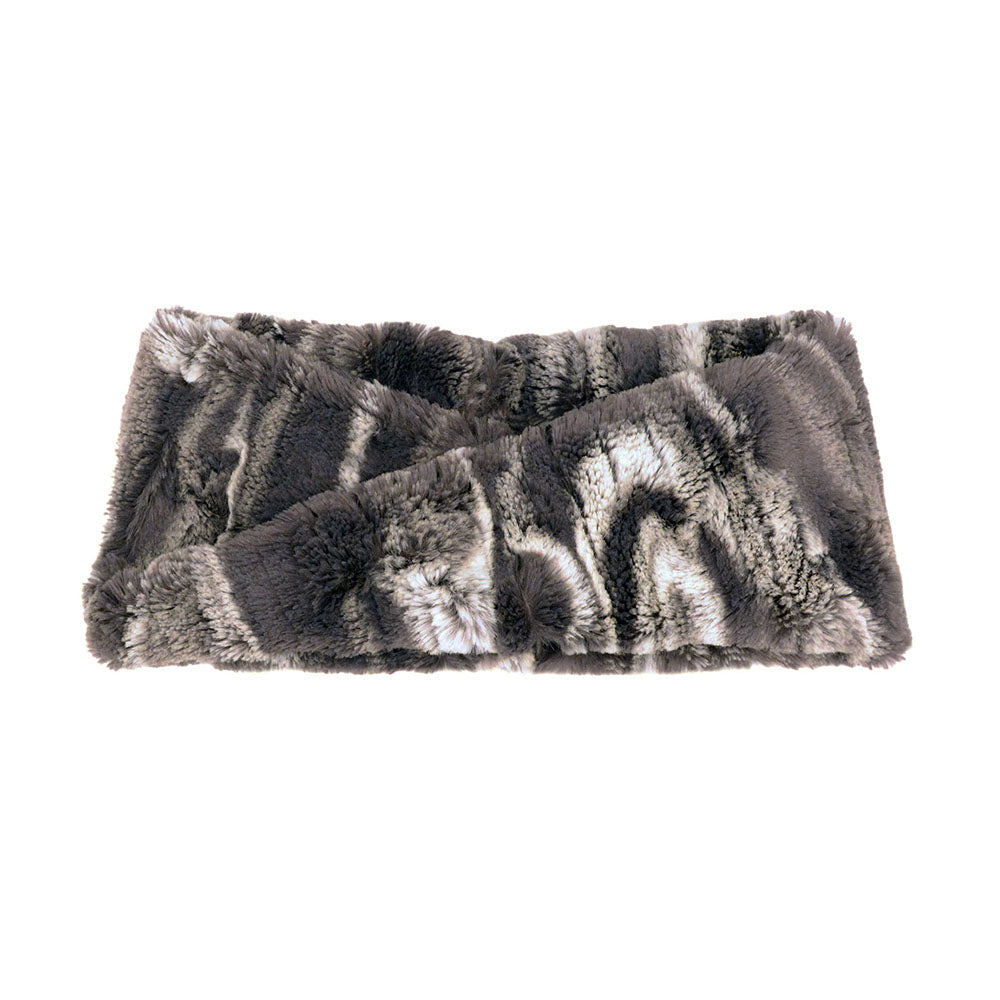 Pandemonium Faux Fur Headband Women's Clothing Gray Dune