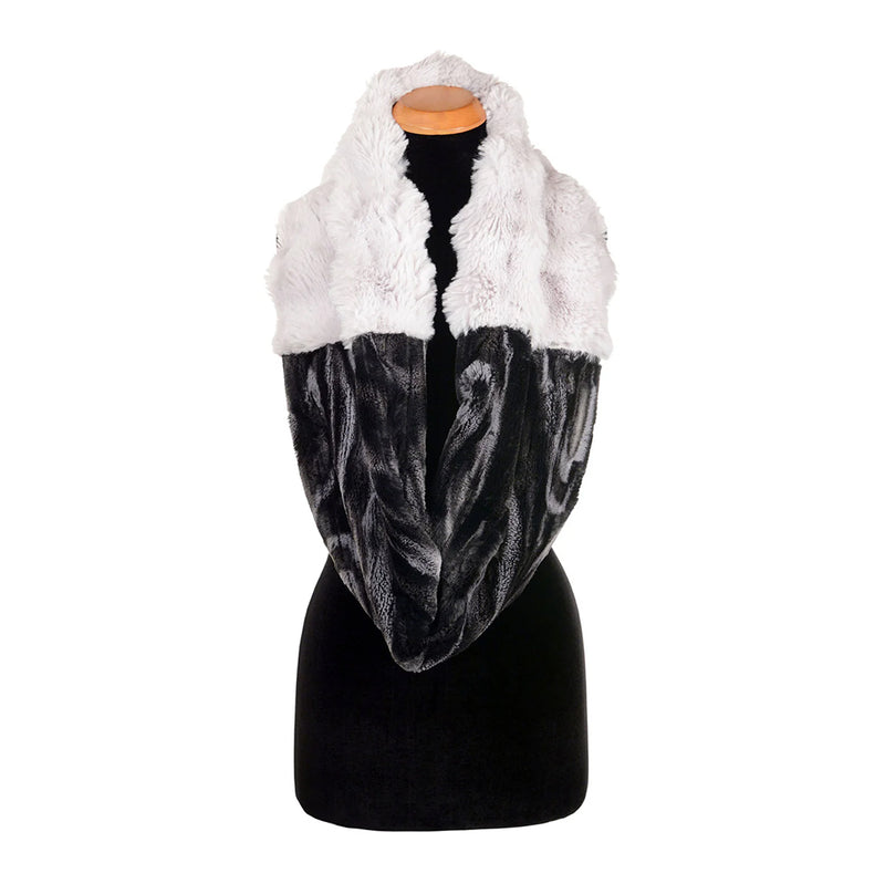 Pandemonium Two-Tone Faux Fur Soft Infinity Scarf
