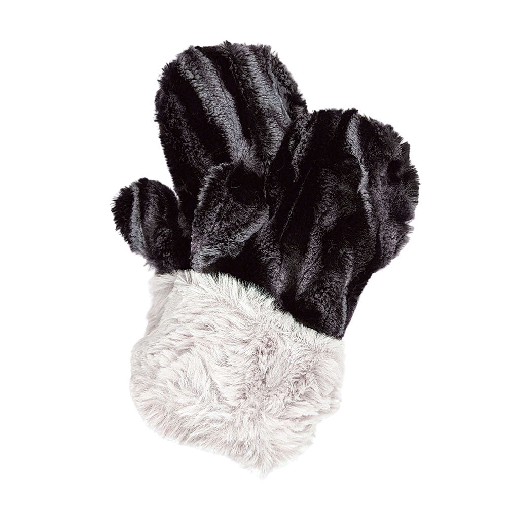 Pandemonium Luxury Faux Fur Mittens Women's Clothing Black Dune/Fairy Dust