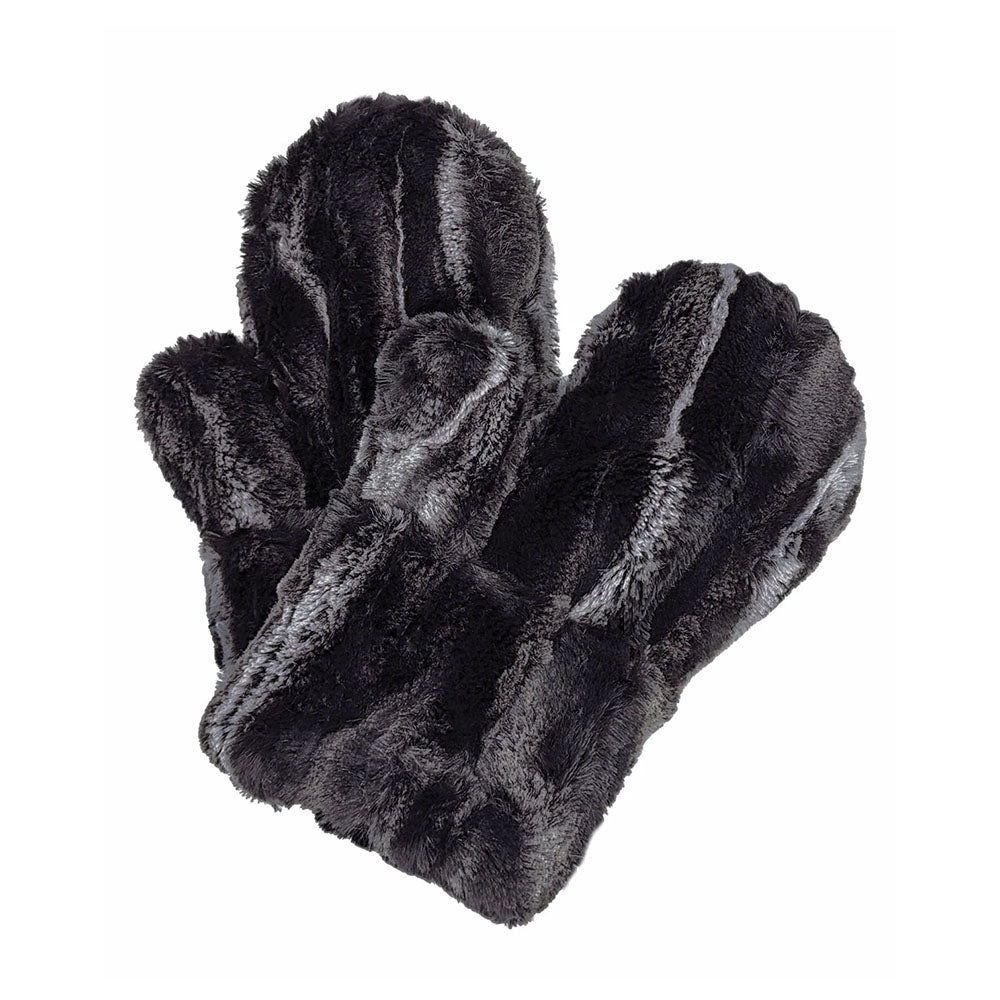Pandemonium Luxury Faux Fur Mittens Women's Clothing Black Dune