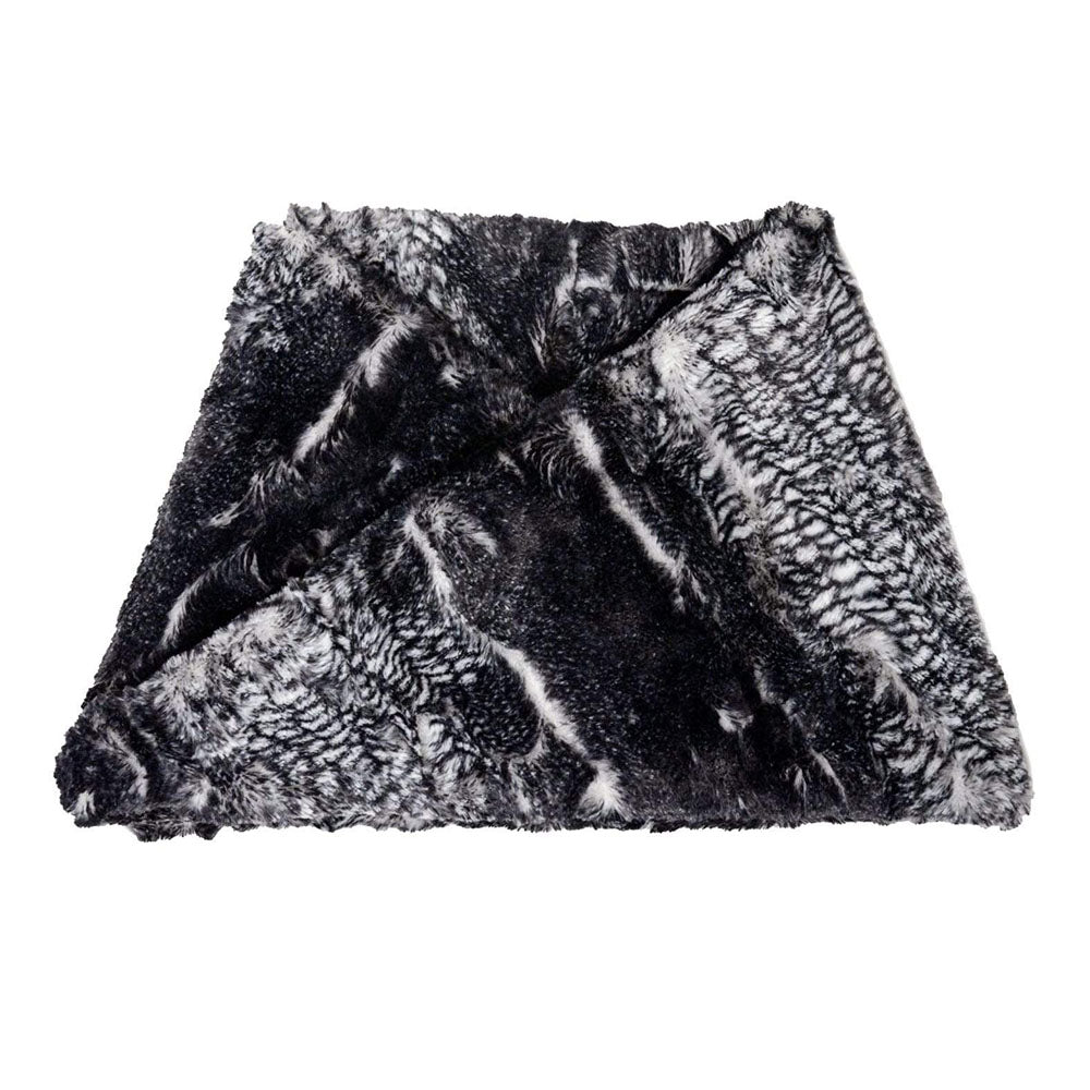 Pandemonium Luxury Faux Fur Neckwarmer Women's Clothing Black/White
