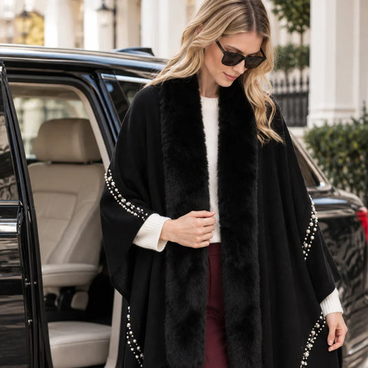 Pia Rossini Anais Wrap Shawl Women's Clothing Black