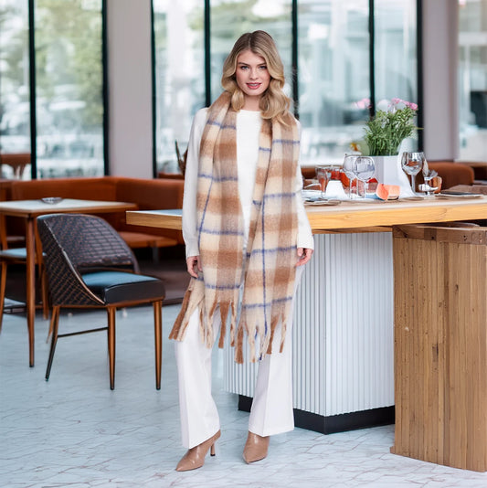 Pia Rossini Dixie Scarf Women's Clothing Beige