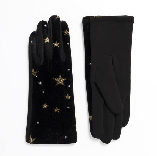 Pia Rossini Etoile Glove Women's Clothing Black/Silver
