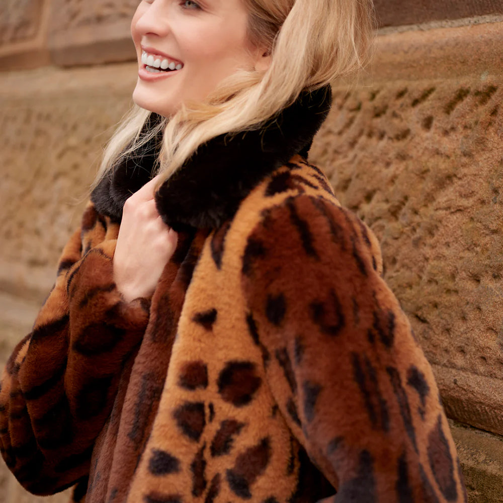 Pia Rossini Gigi Coat Women's Clothing Leopard