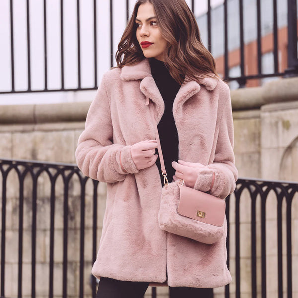 Pia Rossini Kennedy 3/4 Length Faux Fur Coat | Simons Shoes