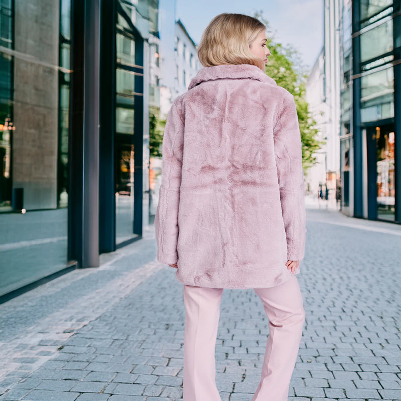 Pia Rossini Kennedy 3/4 Length Faux Fur Coat | Simons Shoes