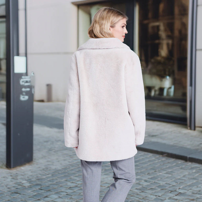 Pia Rossini Kennedy 3/4 Length Faux Fur Coat | Simons Shoes