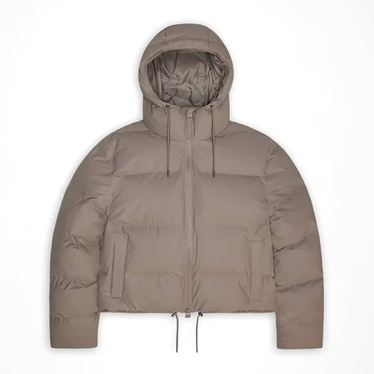 Rains Alta Short Puffer Jacket W3T3 Women's Clothing Cinder