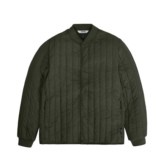 Rains Banja Liner Bomber Men's Mens Clothing Green