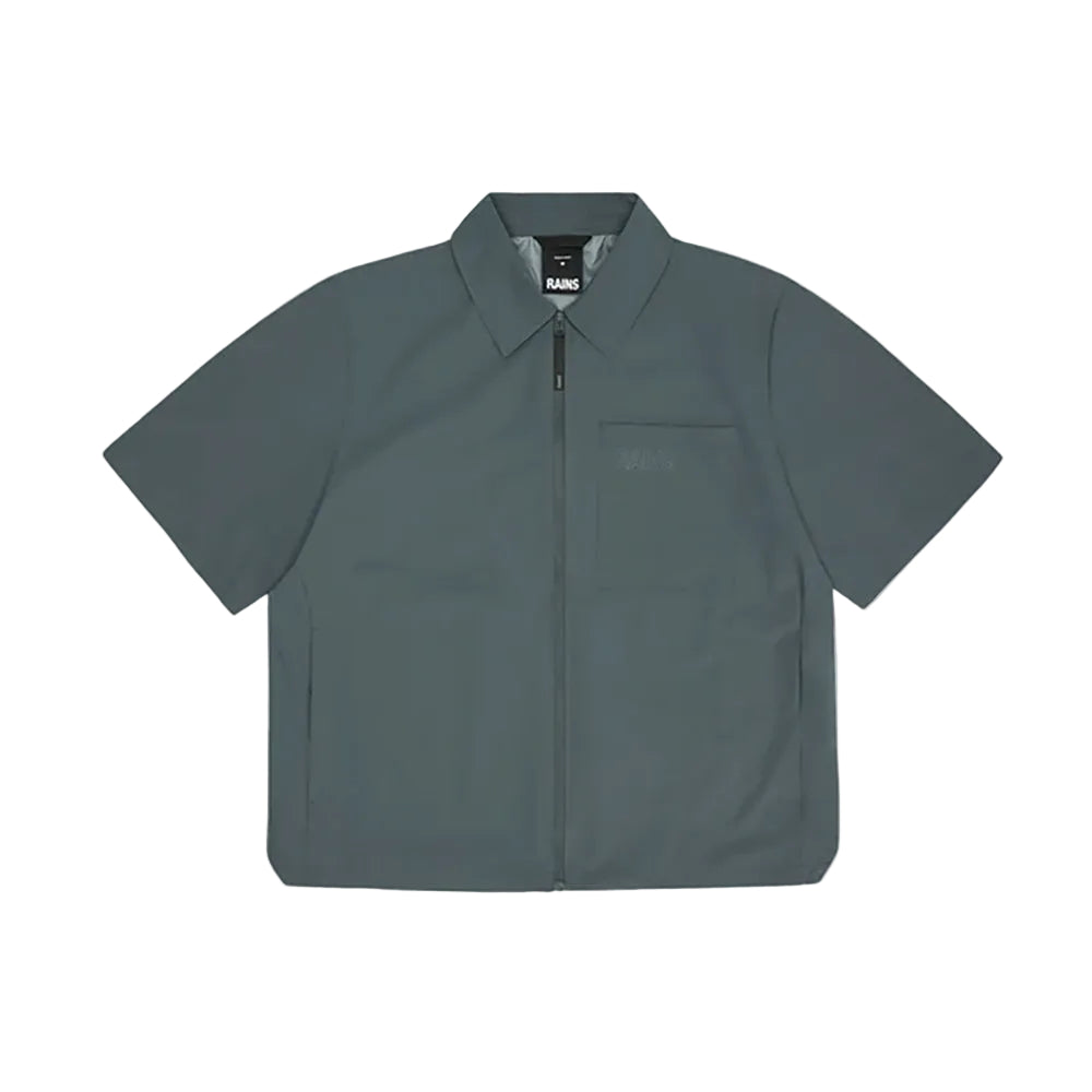 Rains Mito Short Sleeve Shirt Men's Clothing Dark Grey