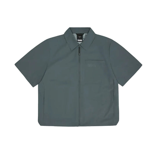 Rains Mito Short Sleeve Shirt Men's Clothing Dark Grey