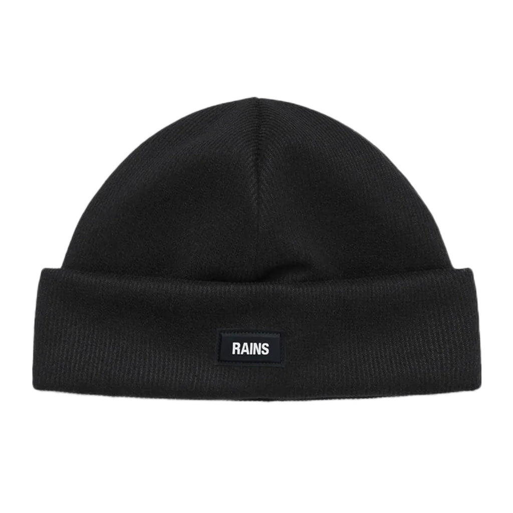 Rains Ribbed Fleece Beanie T1 Mens Clothing