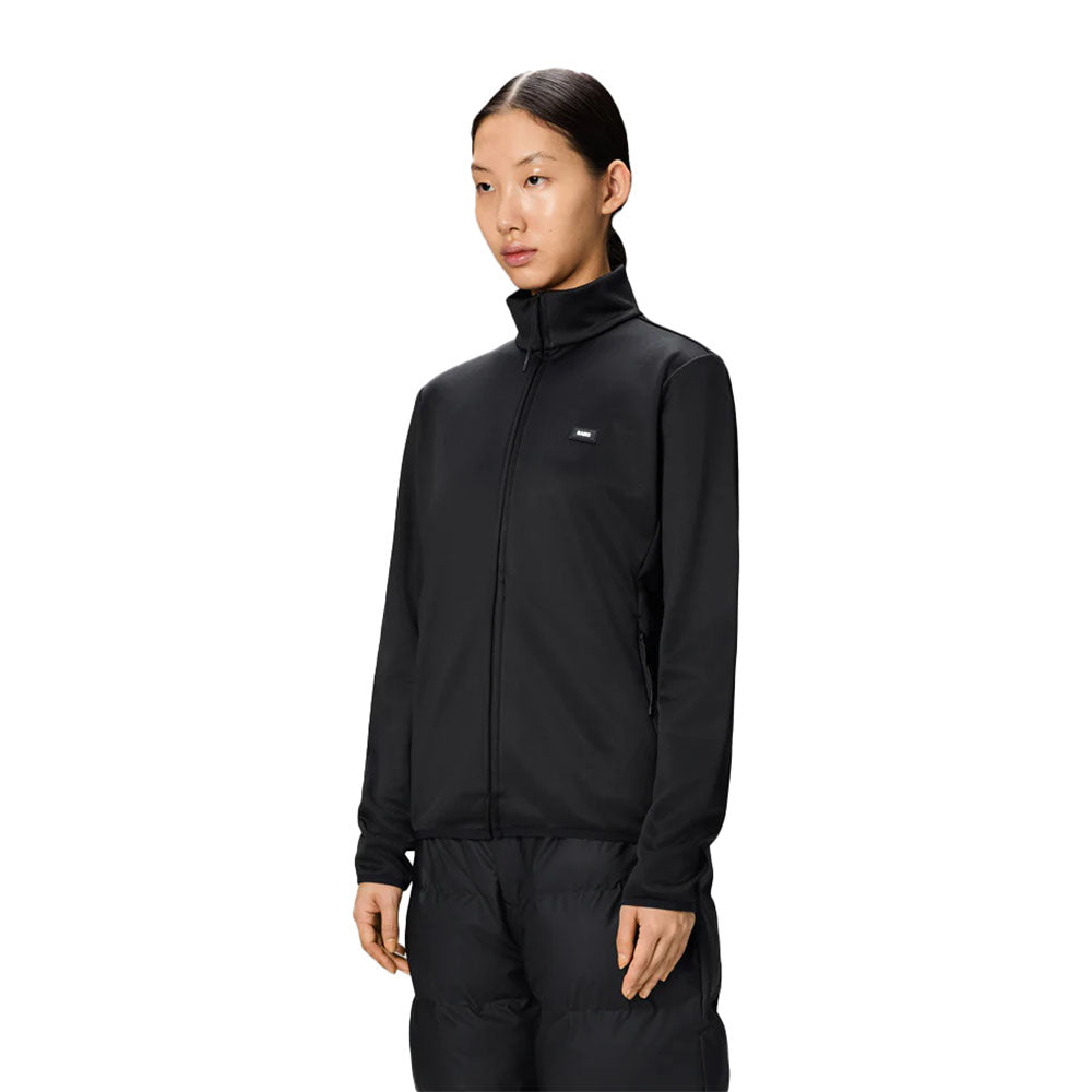 Rains Sintra Fleece Curve Jacket Women's Clothing Black