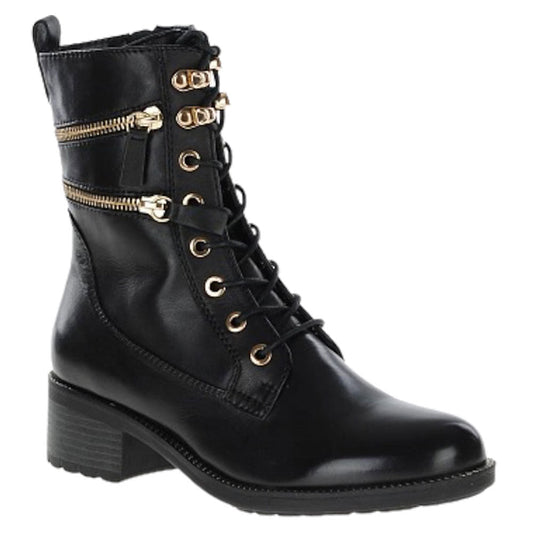 Regarde Le Ciel Emily-38 Bootie Womens Shoes Delice Black/Gold