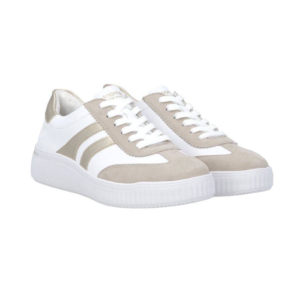 Remonte D3E00 Womens Shoes Pebble/Weiss/Pebble