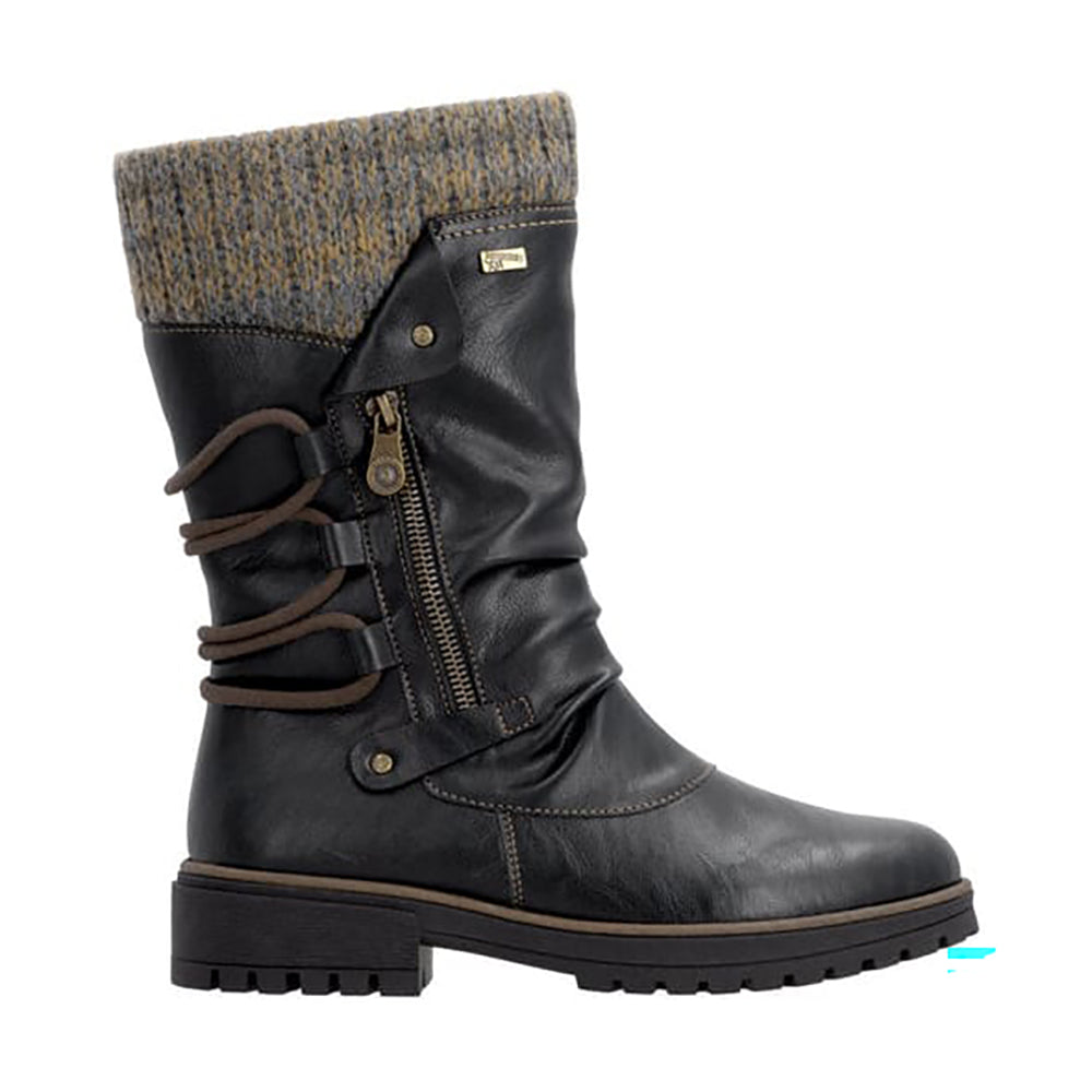 Remonte D3W72 Womens Shoes Schwarz/Graphit
