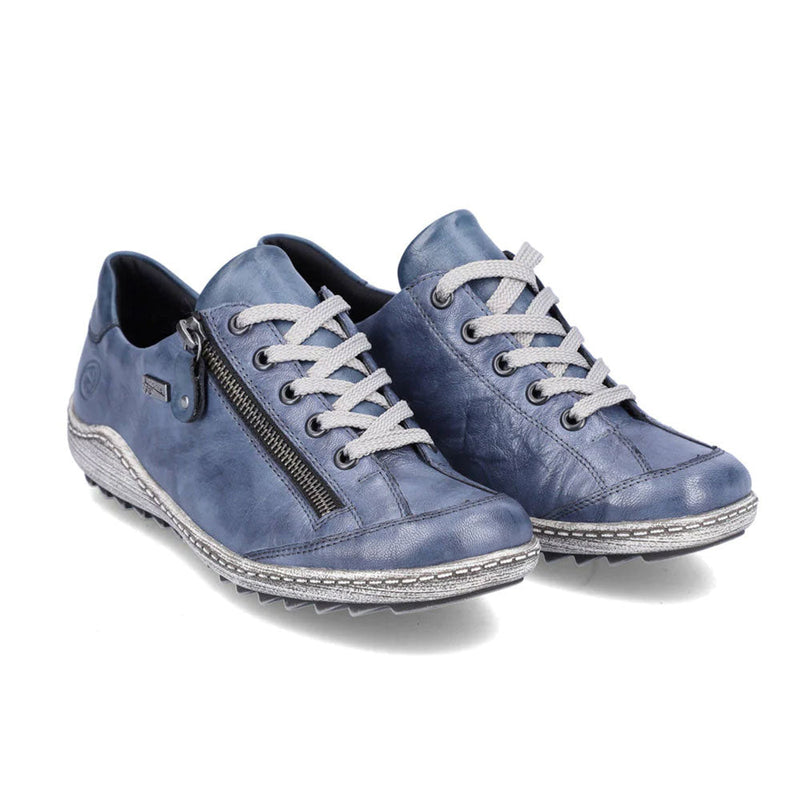 Remonte Metallic Sneaker (R1402) Womens Shoes 15 baltic