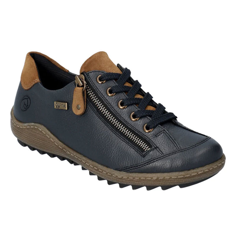 Remonte Metallic Sneaker (R1402) Womens Shoes 16 Navy