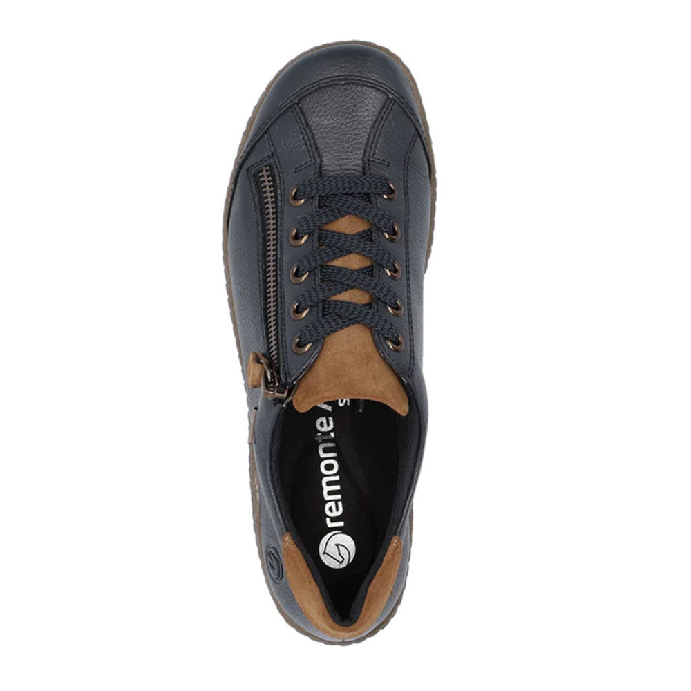 Remonte Metallic Leather Casual Sneaker (R1402) | Simons Shoes