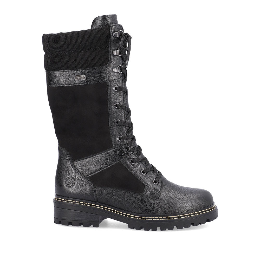 Remonte Astra Lace Tex Boot (D0B76) Womens Shoes 01 Black