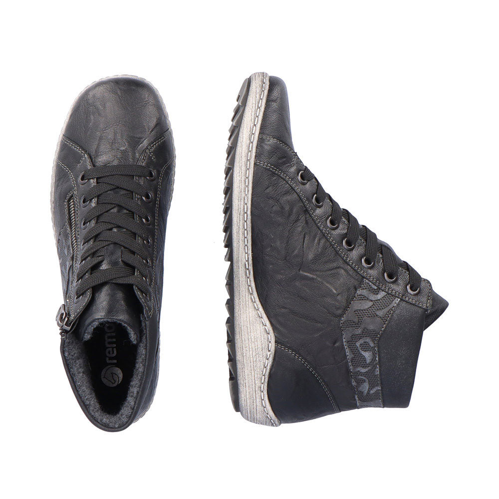 Remonte Waterproof Ankle Boot (R1484) Womens Shoes 02 Black