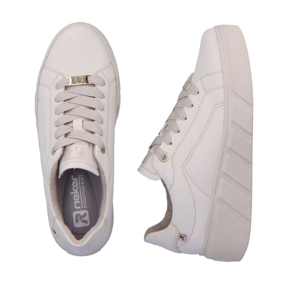 Revolution Low Top Sneaker (W0503) Womens Shoes 80 Off White