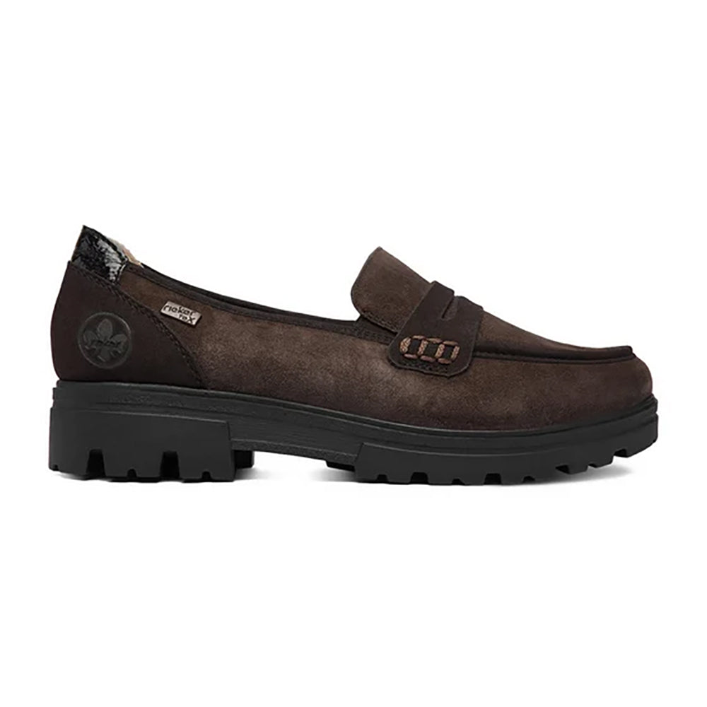 Rieker 43051 Womens Shoes Havanna/Nougat/Espresso