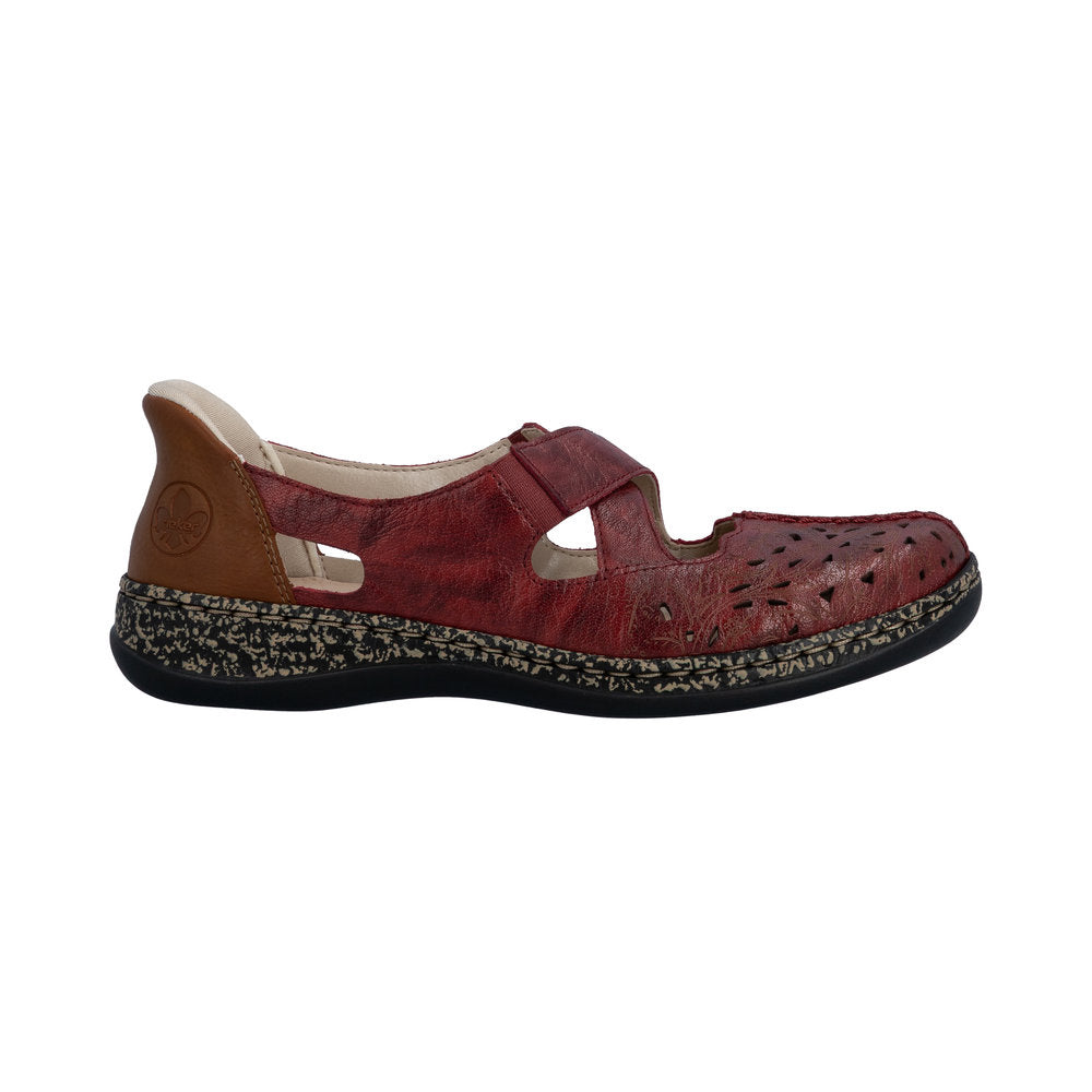 Rieker 46352 Womens Shoes Red/Cayenne