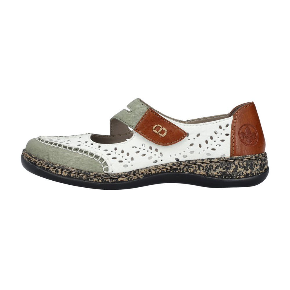 Rieker 46363 Womens Shoes Mint