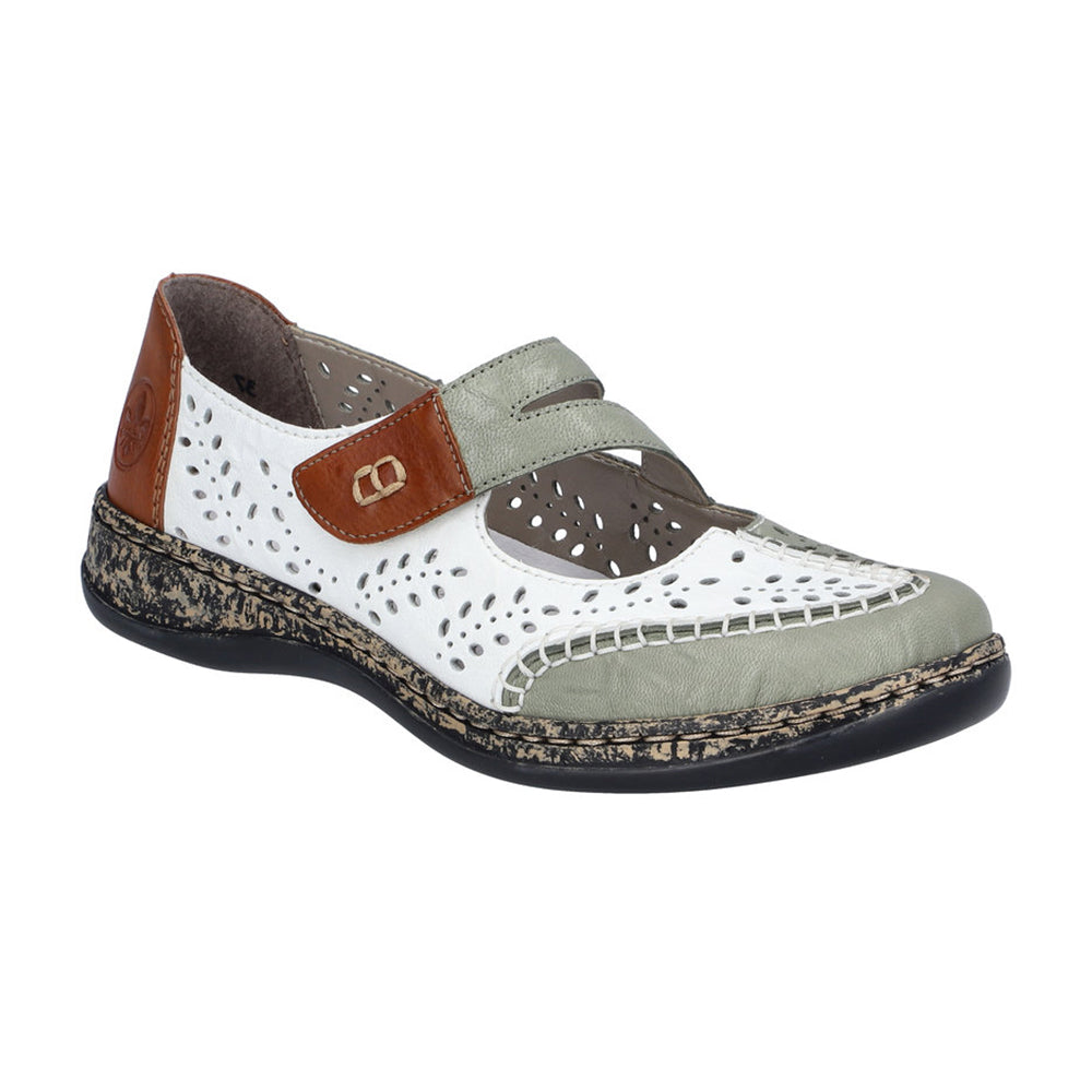 Rieker 46363 Womens Shoes Mint