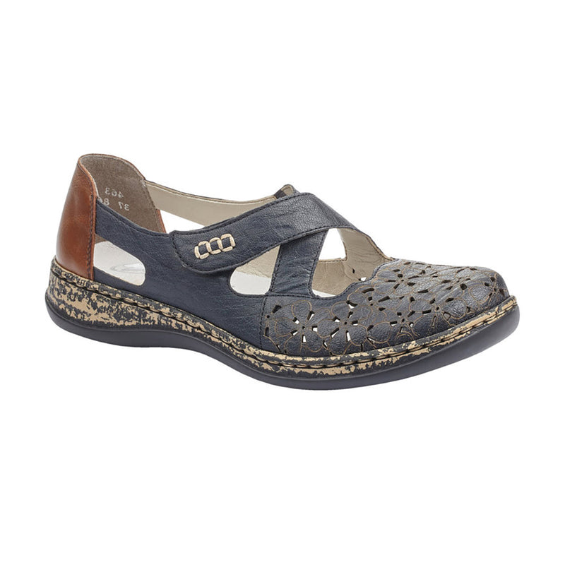Rieker 463H4 Womens Shoes Pazifik