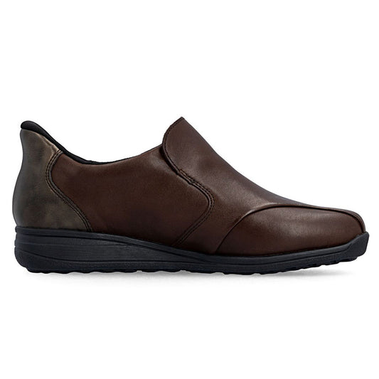 Rieker 47259 Womens Shoes Ebony/Antik