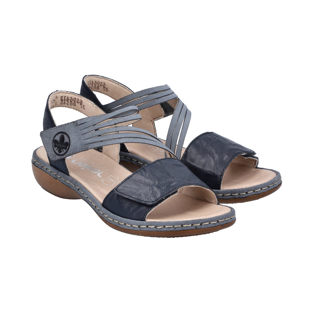 Rieker 65964 Womens Shoes Whitepazifik/Atlantic