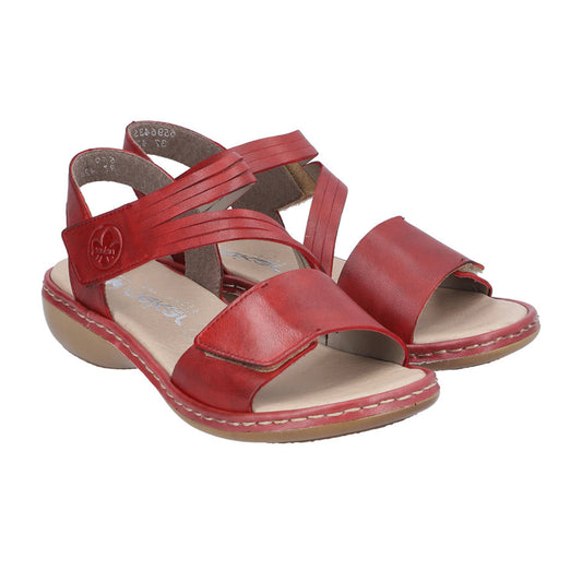 Rieker 65964 Womens Shoes Burgund/Burgundrot