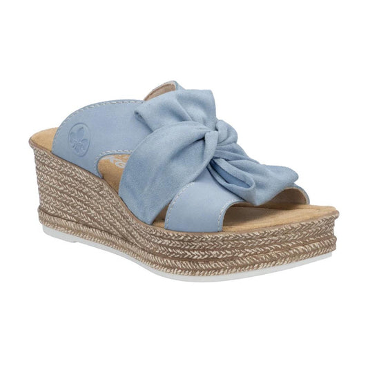 Rieker 68789 Womens Shoes Aqua/Aqua