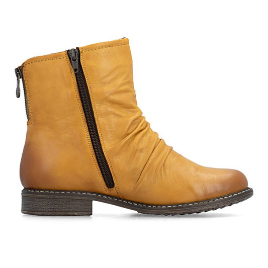 Rieker 74859 Leather Ankle Boot for Fall, Womens Fall Ankle Boots Leather 