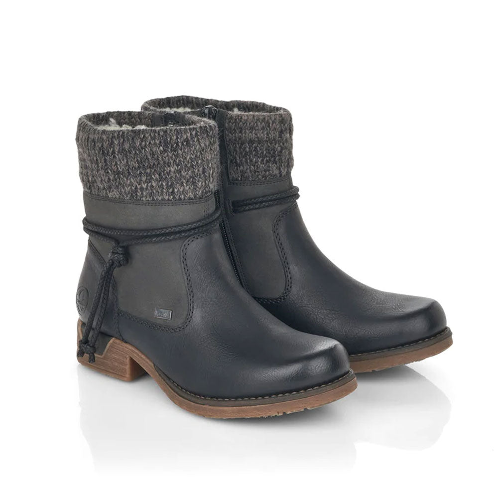 Rieker 79688 Womens Shoes Schwarz