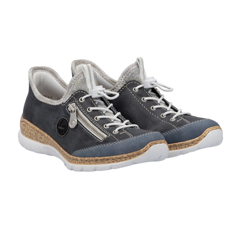 Rieker N42F2 Womens Shoes Lightblue