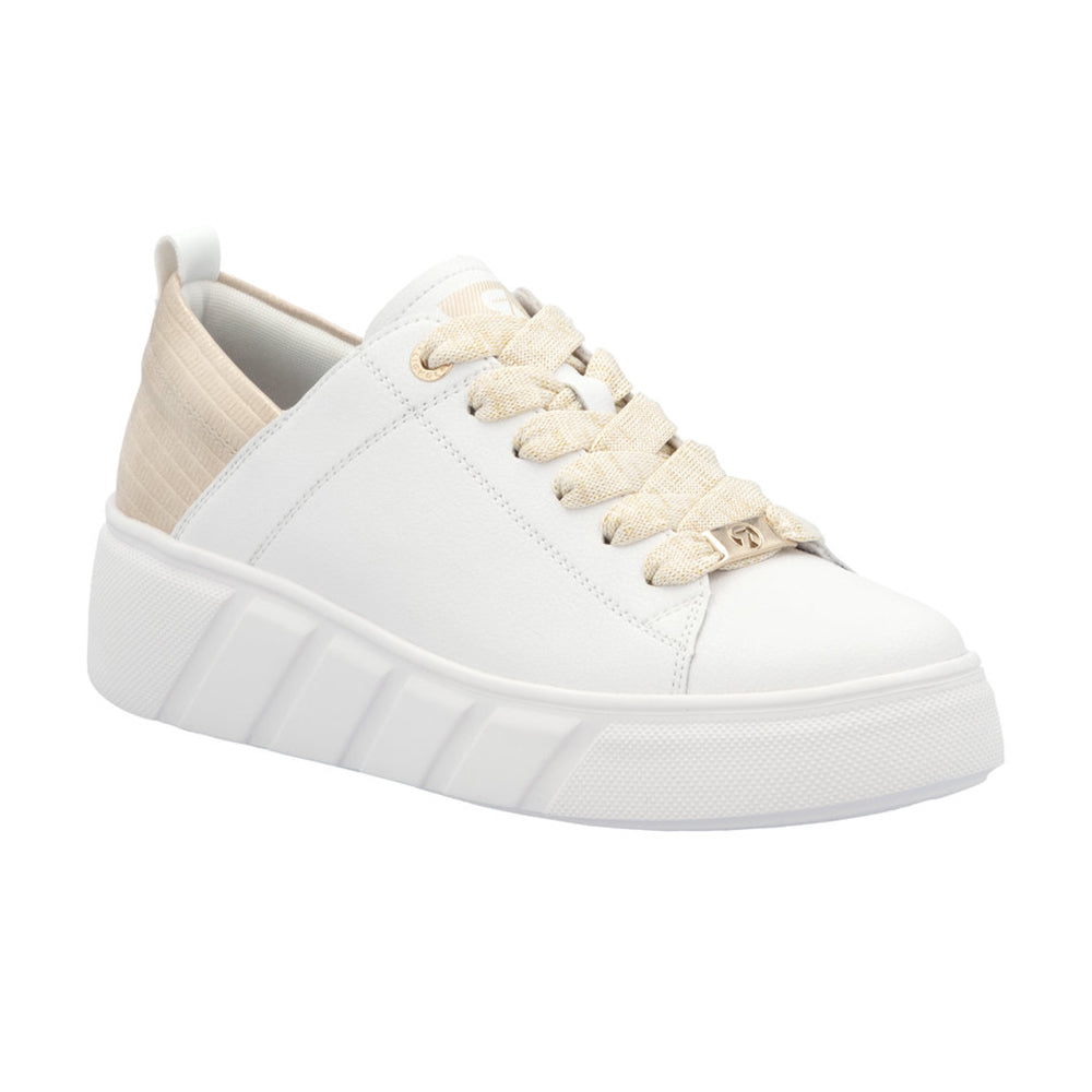 Rieker W2602 Womens Shoes Weiss