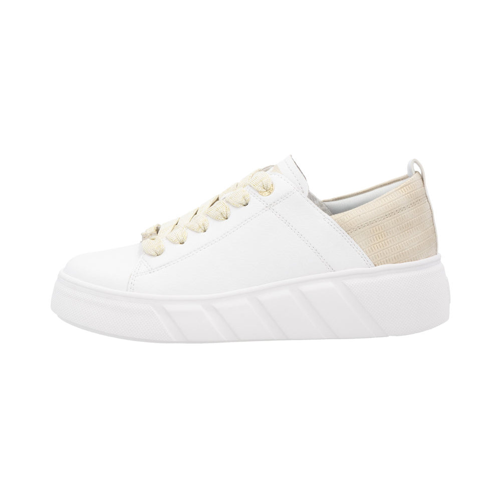 Rieker W2602 Womens Shoes Weiss