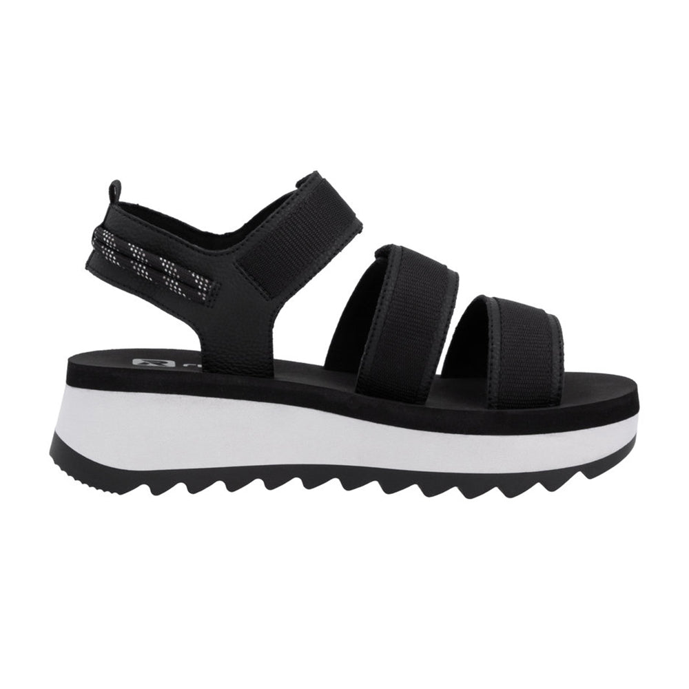 Rieker W3052 Womens Shoes Schwarz