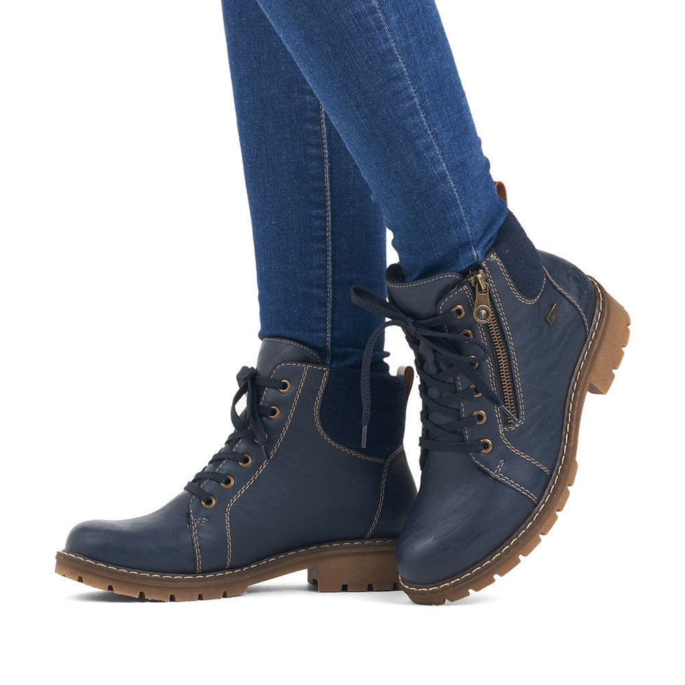 Rieker Sabrina Y9105 Womens Shoes 14 Pazifik