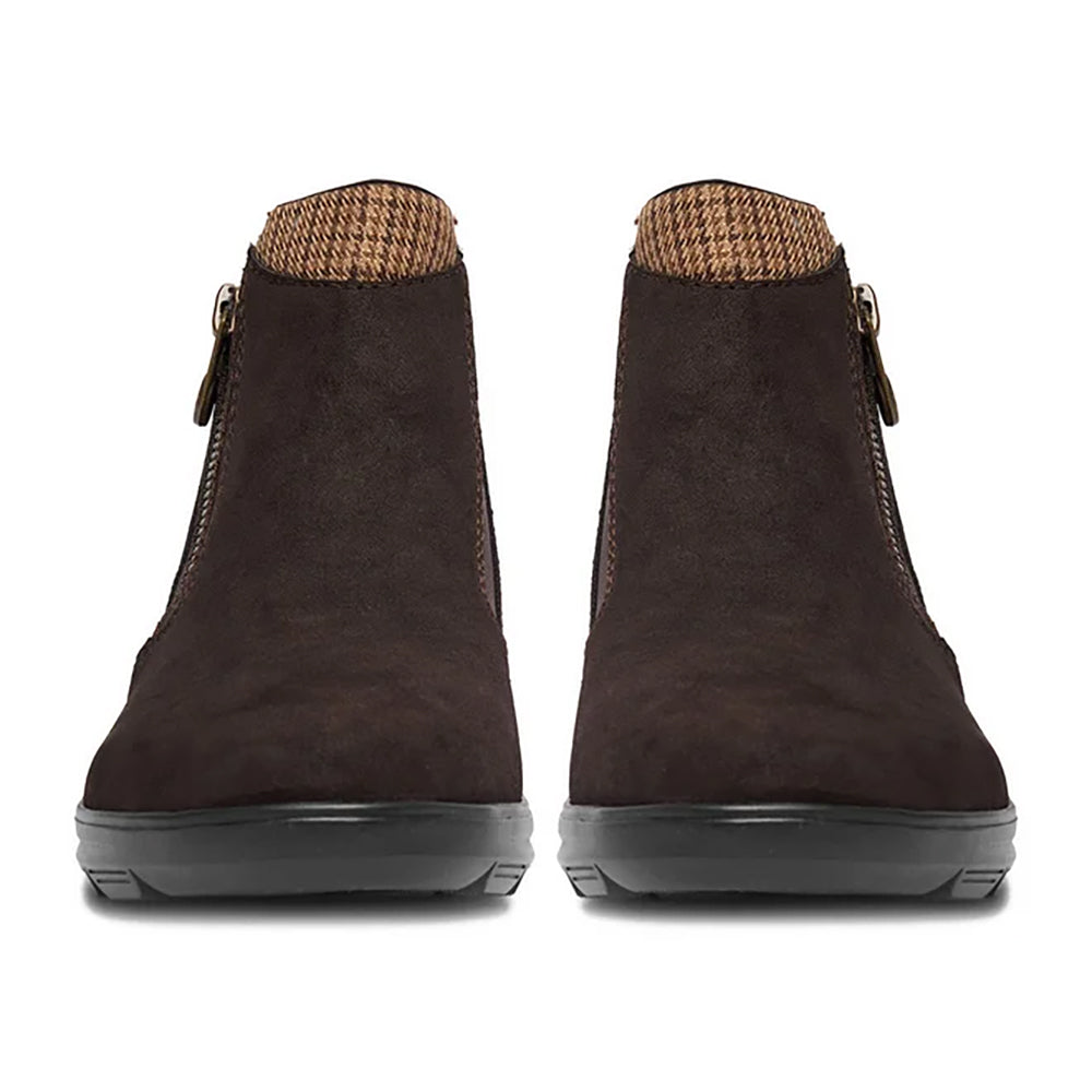 Rieker Z0059 Dark Brown Leather with Plaud Accent
