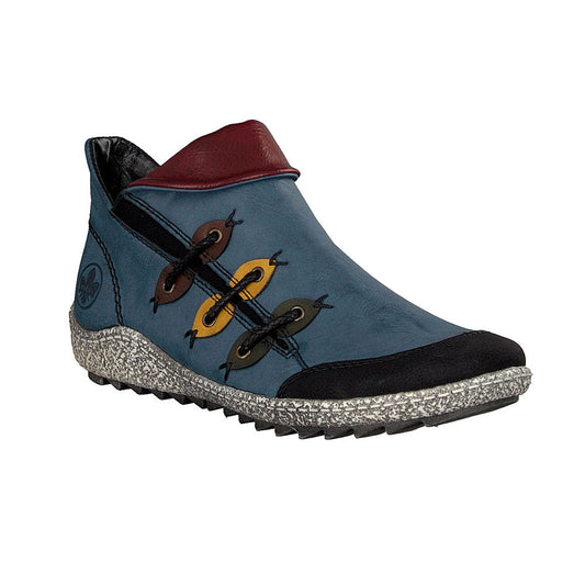 Rieker Z7582 Womens Shoes Schwarz