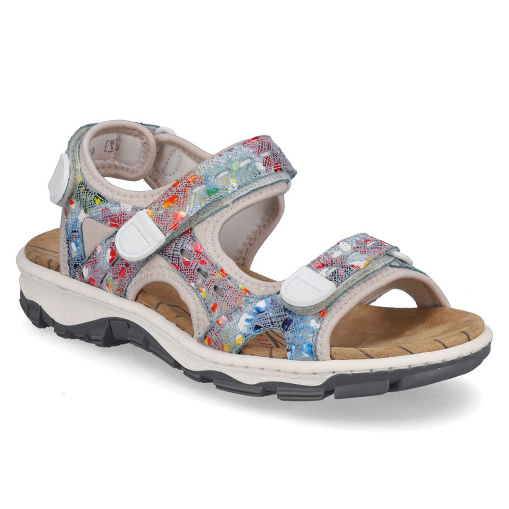 Rieker 68872 Womens Shoes Ciel Multi