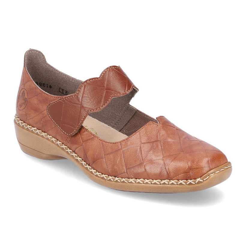 Rieker 41398 Womens Shoes Cuoio