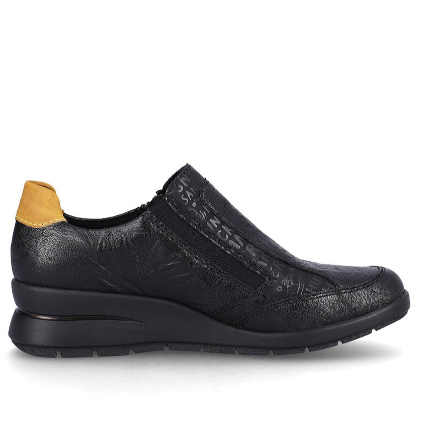 Rieker L4850 Side Zip Shoe Womens Shoes 00 Black